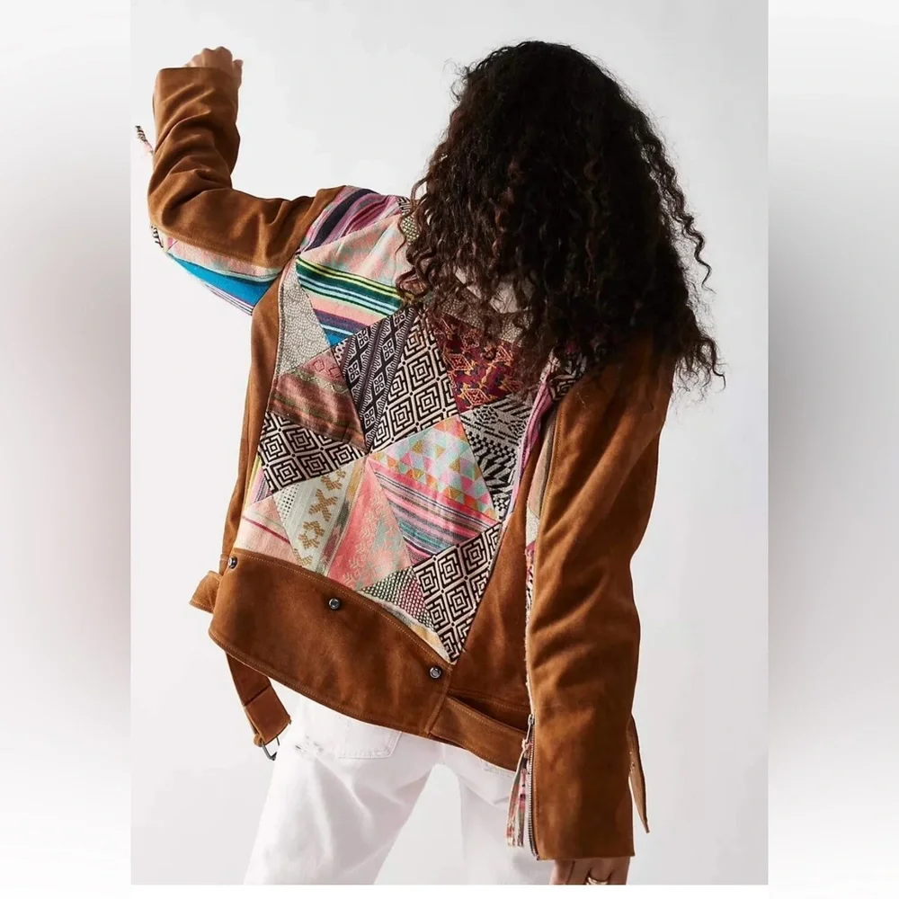 NWOT We The Free Vintage Style Cow Leather Jacket. S. Rare! $950 - Picture 15 of 15